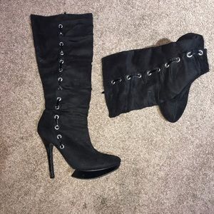 Ankle high heel boots